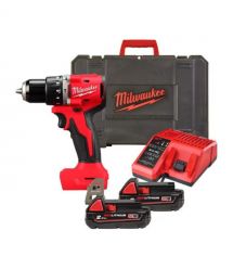 Milwaukee Шуруповерт-дрель аккумуляторная BLPDRC-202C 18В 2х2А·час 60.5Нм 0·1700об·мин ЗП M12-18C кейс 1.5кг