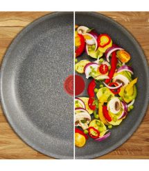 Tefal Сковорода Hard Stone, 20см, алюминий, бакелит, серый