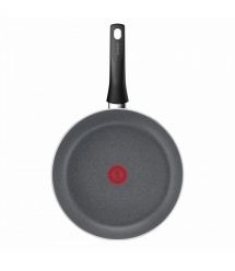 Tefal Сковорода Hard Stone, 26см, алюминий, бакелит, серый
