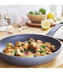 Tefal Сковорода Hard Stone, 26см, алюминий, бакелит, серый