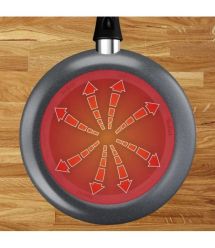 Tefal Сковорода ВОК Hard Stone, 28см, алюминий, бакелит, серый