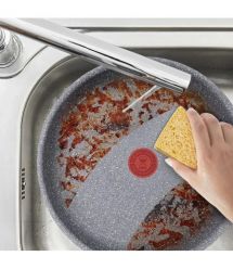 Tefal Сковорода ВОК Hard Stone, 28см, алюминий, бакелит, серый
