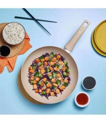 Tefal Сковорода ВОК Delight,28см, алюминий, бакелит, бежевый