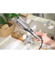 ARDESTO Плойка для создания локонів Pink Touch, 55Вт, 100-200C, керамика, серый+розовий