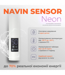 Navin Полотенцесушитель электрический Блюз, 600х480х123мм, таймер-регулятор, сталь, белый, левое подключение