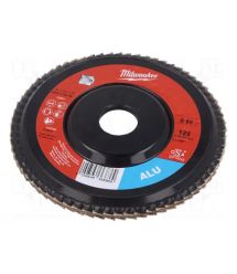 Milwaukee Диск лепестковый ALUMINIUM, 125x22.2мм, K60