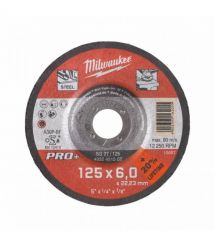 Milwaukee Диск зачистной по металлу PRO+, 125х6х22.23мм