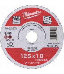 Milwaukee Диск отрезной по металлу, 125х1х22.2мм