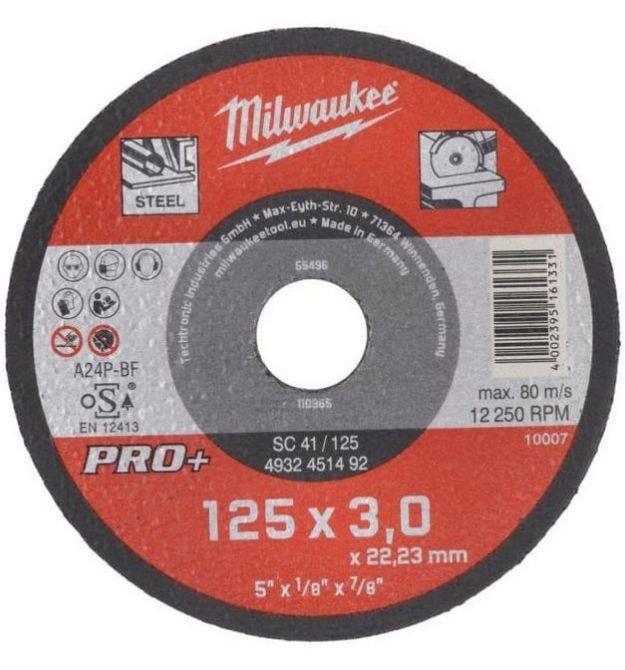 Milwaukee Диск отрезной PRO+ по металлу, 230х3х22.2мм