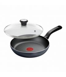 Tefal Сковорода с крышкой So' Light, 24см, алюминий, бакелит, стекло, черный