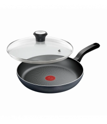 Tefal Сковорода с крышкой So' Light, 28см, алюминий, бакелит, стекло, черный