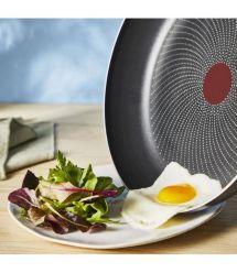Tefal Сковорода с крышкой So' Light, 26см, алюминий, бакелит, стекло, черный