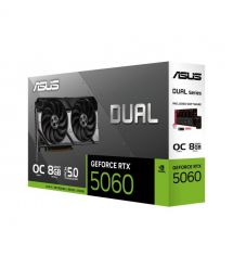 ASUS Видеокарта GeForce RTX 5060 8 GB GDDR7 OC DUAL-RTX5060-O8G