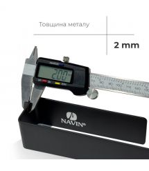 Navin Полотенцедержатель NAVIN 230 мм из нержавеющей стали, черный матовый