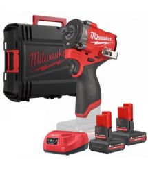 Milwaukee Гайковерт ударный аккумуляторный M12 FCIWF12G3-502X 12В АКБ 2х5А·час 0-3000об·мин 542Нм 1/2" ЗП M12C кейс 1.5кг