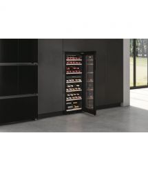 Haier Холодильник Haier для вина, 127x49.7х58.5, мороз.отд.-190л, зон - 2, бут-77, ST, дисплей, черный