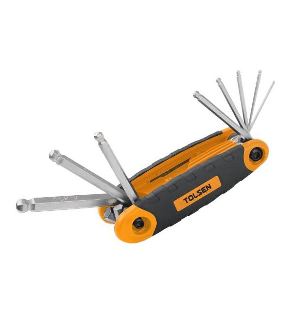 Tolsen Ключи шестигранные, набор 8шт, 1.5-8мм, CrV