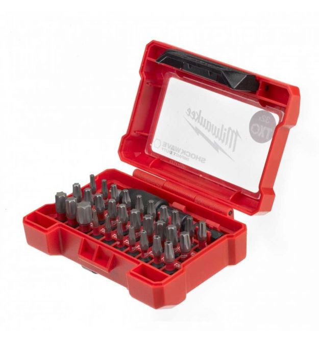 Milwaukee Биты Shockwave GEN III, набор 32шт, сталь, кейс