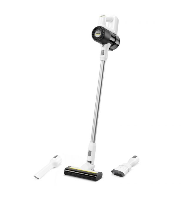 Karcher Пылесос беспроводный KVA 2, конт пыль -0.6л, автон. раб. до 40мин, вес-2.06кг, белый