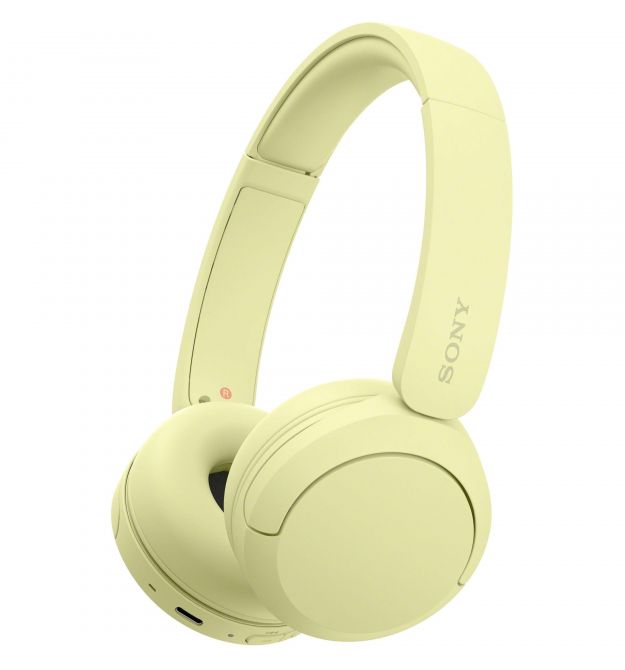 Sony Наушники On-ear WH-CH520 BT 5.2, SBC, AAC, Wireless, Mic, Желтый