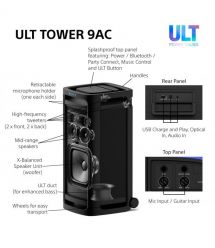 Sony Акустическая система ULT TOWER 9AC 2.0, BT 5.3, LED, Party Connect, SBC, AAC, LDAC