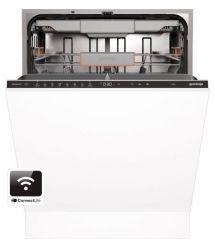 Gorenje Посудомоечная машина встраиваемая, 16компл., A+++, 60см, инвертор, Wi-Fi, сенсорное упр, 3 корзины, белый