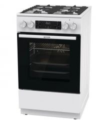 Gorenje Плита комбинированная, 7,0 л, 50x60 см, дисплей, чугун, белый