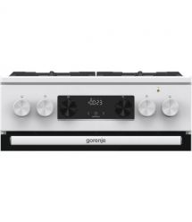 Gorenje Плита комбинированная, 7,0 л, 50x60 см, дисплей, чугун, белый