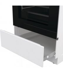 Gorenje Плита комбинированная, 7,0 л, 50x60 см, дисплей, чугун, белый