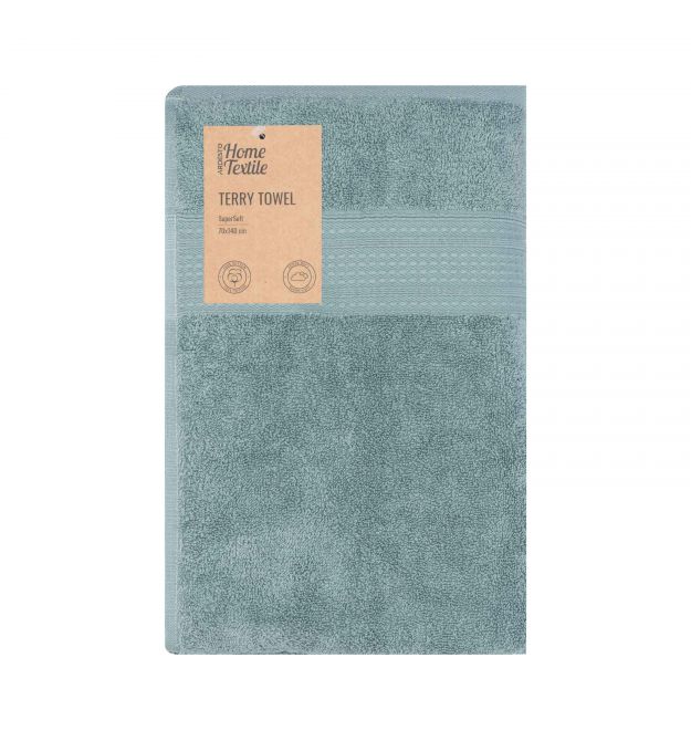 ARDESTO Полотенце махровое SuperSoft 70х140см, 100% хлопок, зеленый