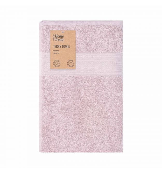 ARDESTO Полотенце махровое SuperSoft 70х140см, 100% хлопок, розовый