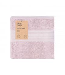 ARDESTO Полотенце махровое SuperSoft 50х90см, 100% хлопок, розовый