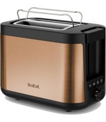Tefal Тостер Tefal Coppertinto 850Вт, разморозка, пластик, бронзовый