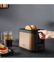 Tefal Тостер Tefal Coppertinto 850Вт, разморозка, пластик, бронзовый