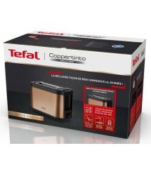Tefal Тостер Tefal Coppertinto 850Вт, разморозка, пластик, бронзовый