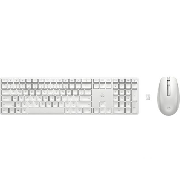 HP Комплект клавиатура та мышь 650, WL, EN/UK, белый