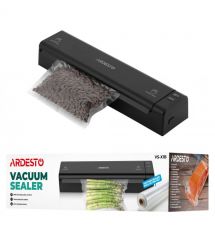 ARDESTO Вакууматор для пакетов та рулонов, 110Вт, 28см, электронное, + 1 рулон, пластик, чёрный
