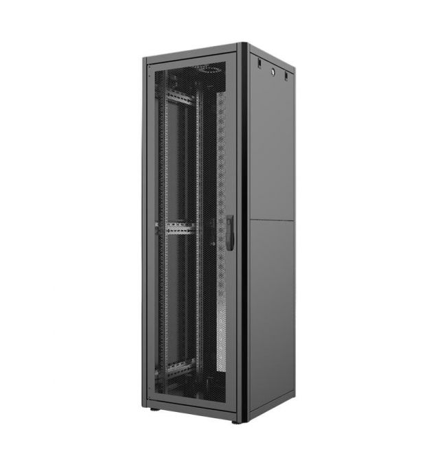MIRSAN Шкаф 19", 26U, GTN, перфорированная дверь, 600x800 мм, максимально 1000 кг, черный