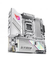 ASUS Материнcкая плата ROG STRIX B850-G GAMING WIFI sAM5 B850 4xDDR5 M.2 HDMI DP WiFi BT mATX белый