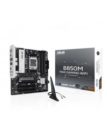 ASUS Материнcкая плата B850M MAX GAMING WIFI sAM5 B850 4xDDR5 M.2 HDMI DP WiFi BT mATX
