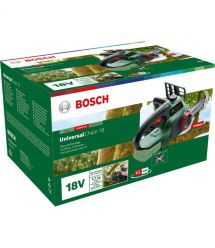 Bosch Пила цепная аккумуляторная UniversalChain 18 18В шина 20см 3кг без АКБ и ЗП