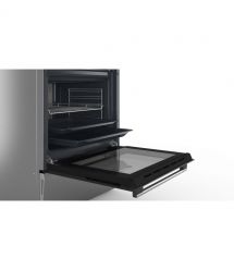 Bosch Плита Bosch комби, 66л, 60x60см, дисплей, конвекция, чугун, WOK, нержавеющая сталь