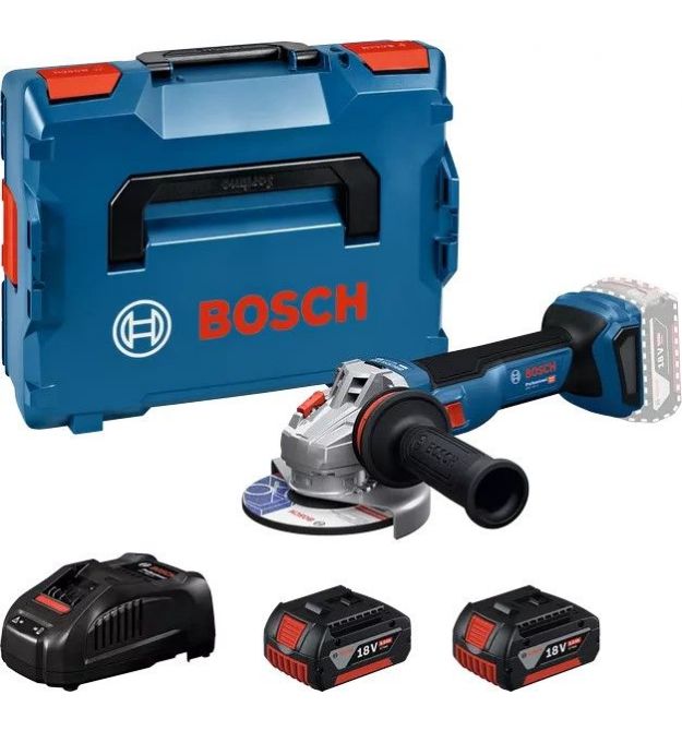 Bosch Шлифмашина угловая аккумуляторная GWS 18V-11 125мм 18В 2x5А·час 0-9000об·мин 1.7кг кейс ЗП GAL1880CV