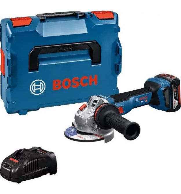 Bosch Шлифмашина угловая аккумуляторная GWS 18V-11S 125мм 18В 1x5А·час 0-9000об·мин 1.7кг кейс ЗП GAL1880CV