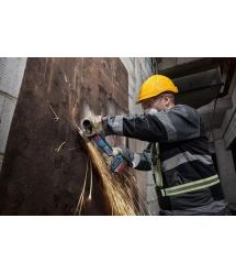 Bosch Шлифмашина угловая аккумуляторная GWS 18V-11S 125мм 18В 1x5А·час 0-9000об·мин 1.7кг кейс ЗП GAL1880CV