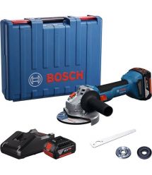 Bosch Шлифмашина угловая аккумуляторная GWS 18V-8 125мм 18В 2x4А·час 0-11000об·мин 1.7кг кейс ЗП GAL 18V-40