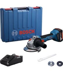 Bosch Шлифмашина угловая аккумуляторная GWS 18V-8 125мм 18В 1x4А·час 0-11000об·мин 1.6кг кейс ЗП GAL 18V-40