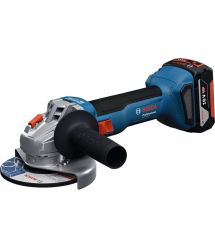Bosch Шлифмашина угловая аккумуляторная GWS 18V-8 125мм 18В 1x4А·час 0-11000об·мин 1.6кг кейс ЗП GAL 18V-40
