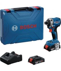 Bosch Винтоверт ударный аккумуляторный GDR 18V-215 18В АКБ 2х2А·час 3800об·мин 215Нм M6-M16 ЗП GAL18V-20 кейс 1кг