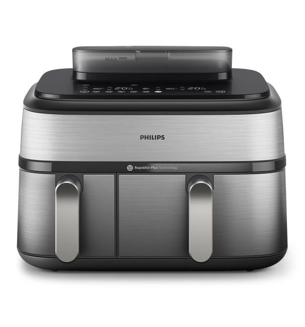 Philips Мультипечь Ovi Dual Steam 2750Вт, чаша-3+6л, сенсорное управл., 12 авто. программ. 2 кош., пластик/металл